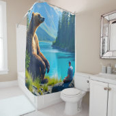 Rideaux De Douche Grizzly Bear (En situation)