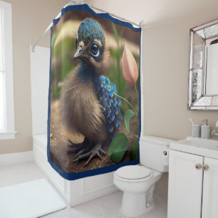RIDEAUX DE DOUCHE GROS BÉBÉ PEACOCK