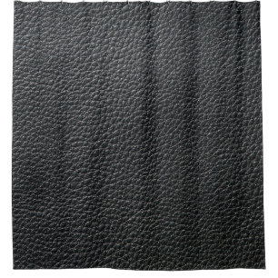 Rideaux De Douche Gros plan de la texture en cuir noir et fond
