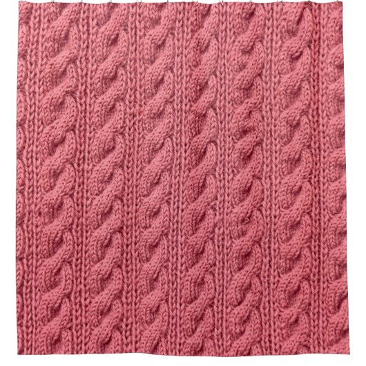 Rideaux De Douche Gros plan du motif de la texture du pull. (Devant)