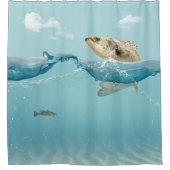 Rideaux De Douche Gros poissons dans l'eau (Devant)