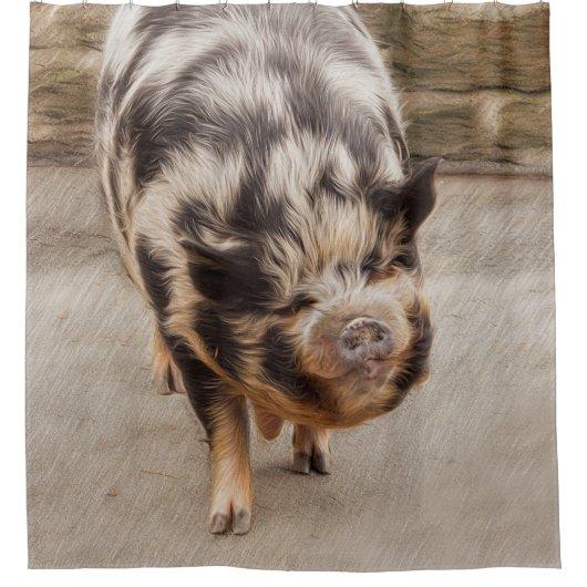 Rideaux De Douche Gros porc (Devant)