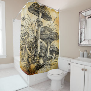 Rideaux De Douche groupe de champignon v 7