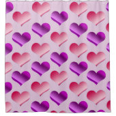 Rideaux De Douche Groupes de coeurs (Devant)
