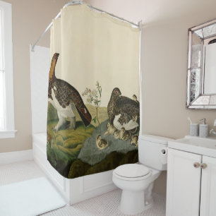 Rideaux De Douche Grous de saule (Grouse) - Oiseaux d'Amérique d'Aud