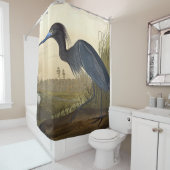 Rideaux De Douche Grue Bleue Ou Heron Oiseaux D'Amérique John James (En situation)