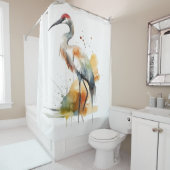 Rideaux De Douche Grue errante (En situation)