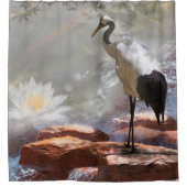 Rideaux De Douche Grue japonaise "Longévité" (Devant)