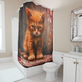Rideaux De Douche Grumpy Kitten (En situation)