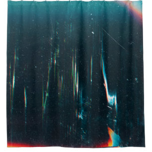 Rideaux De Douche Grunge arrière - plan abstrait. Écran endommagé. O