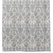 Rideaux De Douche Grunge Damask Stone White Grey (Devant)