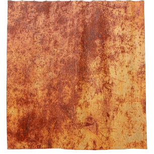 Rideaux De Douche Grunge rouillé texture métallique, rouille et fini