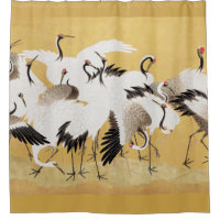 Grupe de grues japonaises Vintage Oiseau Riche Cla