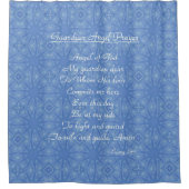 Rideaux De Douche Guardian Angel Prière Bleu (Devant)