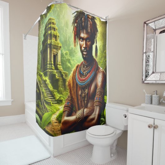 Rideaux De Douche Guerrier (En situation)