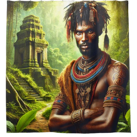 Rideaux De Douche Guerrier (Devant)