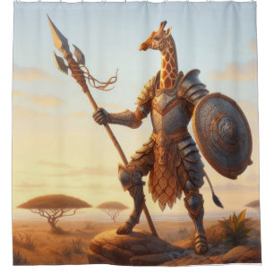 Rideaux De Douche guerrier girafe