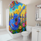 Rideaux De Douche Guitare (En situation)