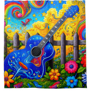 Rideaux De Douche Guitare