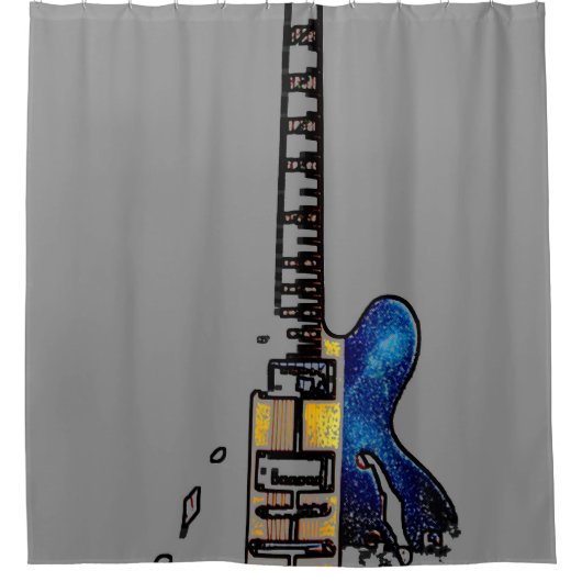 Rideaux De Douche Guitare 4 sccna (Devant)