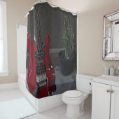Rideaux De Douche Guitare acoustique cool (En situation)