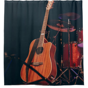 Rideaux De Douche Guitare acoustique cool