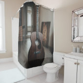 Rideaux De Douche Guitare de basse cool (En situation)