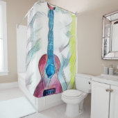 Rideaux De Douche Guitare géniale (En situation)