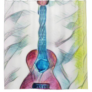 Rideaux De Douche Guitare géniale