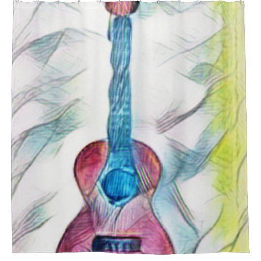 Rideaux De Douche Guitare géniale (Devant)