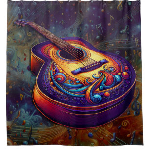 Rideaux De Douche Guitare super