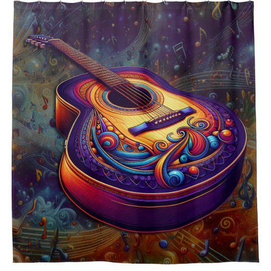 Rideaux De Douche Guitare super (Devant)