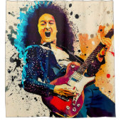 Rideaux De Douche guitariste cool (Devant)