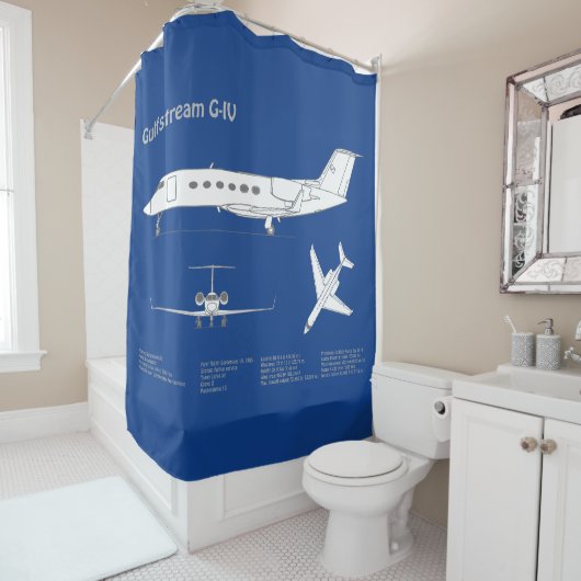 Rideaux De Douche Gulfstream G-IV - Plan directeur de l'avion ABD (En situation)