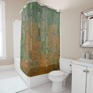 Rideaux De Douche Gustav Klimt - Beaux-Arts de la forêt de Birch