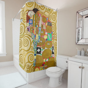 Rideaux De Douche Gustav Klimt Exécution Nouveau Couple