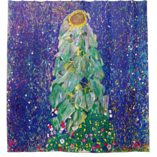 Rideaux De Douche Gustav Klimt - Le Tournesol Peinture d'art fin