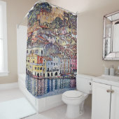 Rideaux De Douche Gustav Klimt - Malcesine au lac de Garde Italie (En situation)