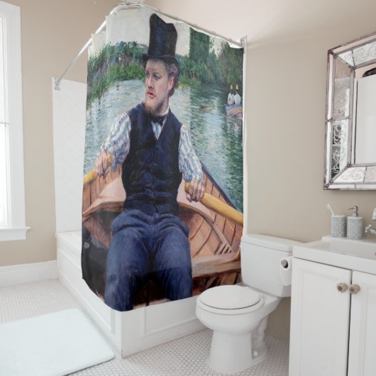 Rideaux De Douche Gustave Caillebotte - Bateau (En situation)