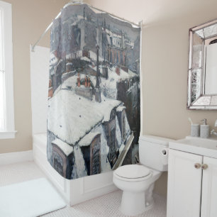 Rideaux De Douche Gustave Caillebotte - Toits dans la neige
