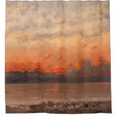 Rideaux De Douche Gustave Courbet - Coucher de soleil (Devant)