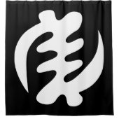 Rideaux De Douche Gye Nyame | God is Supreme Adinkra (Devant)