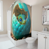 Rideaux De Douche Hachage de dragon (En situation)