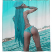 Rideaux De Douche Halfangel66 Bleu profond (Devant)