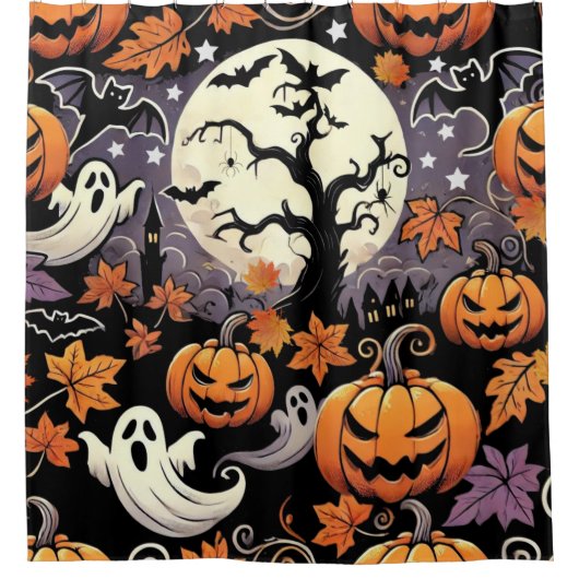 Rideaux De Douche Halloween/Automne/Automne (Devant)