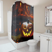 Rideaux De Douche Halloween/Citrouille/Automne (En situation)