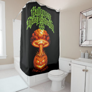 Rideaux De Douche Halloween de destruction massive Jack-o'-lanterne