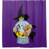 Rideaux De Douche Halloween en cristal de sorcière méchante (Devant)