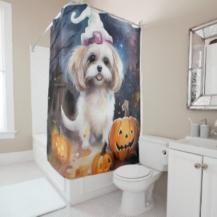 Rideaux De Douche Halloween Malti Tzu Avec Peur Citrouille