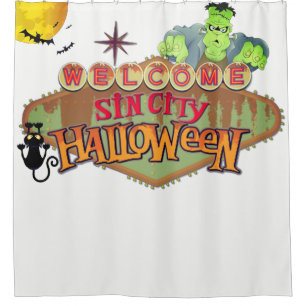 Rideaux De Douche Halloween Monster Sin City